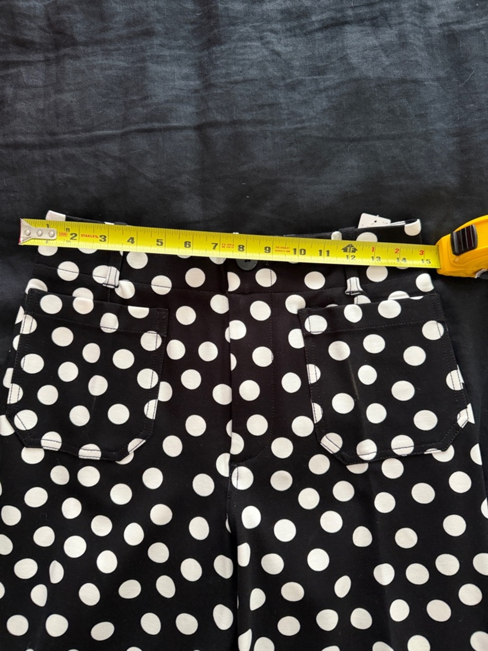 Anthropologie Colette Black and White Polka Dot Wide-Leg Pants - Picture 5 of 5